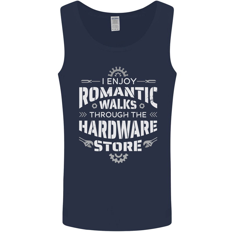 Romantic Walks Hardware Store DIY Tradesman Mens Vest Tank Top Navy Blue