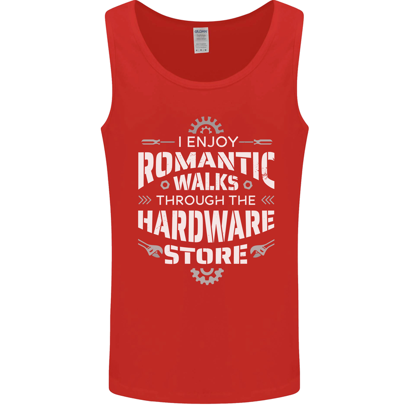 Romantic Walks Hardware Store DIY Tradesman Mens Vest Tank Top Red