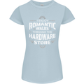 Romantic Walks Hardware Store DIY Tradesman Womens Petite Cut T-Shirt Light Blue
