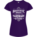 Romantic Walks Hardware Store DIY Tradesman Womens Petite Cut T-Shirt Purple
