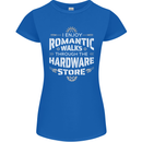 Romantic Walks Hardware Store DIY Tradesman Womens Petite Cut T-Shirt Royal Blue
