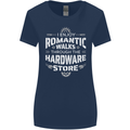 Romantic Walks Hardware Store DIY Tradesman Womens Wider Cut T-Shirt Navy Blue