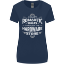 Romantic Walks Hardware Store DIY Tradesman Womens Wider Cut T-Shirt Navy Blue