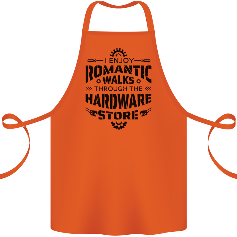 Romantic Walks Hardware Store Tradesman DIY Cotton Apron 100% Organic Orange