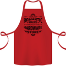 Romantic Walks Hardware Store Tradesman DIY Cotton Apron 100% Organic Red