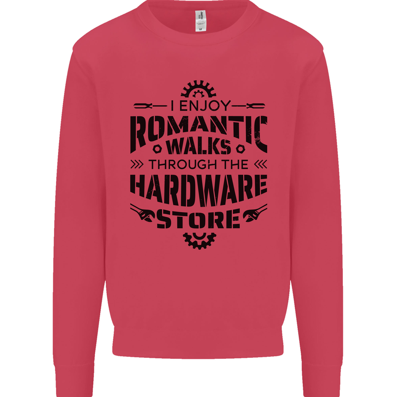 Romantic Walks Hardware Store Tradesman DIY Kids Sweatshirt Jumper Heliconia