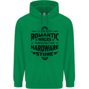 Romantic Walks Hardware Store Tradesman DIY Mens 80% Cotton Hoodie Irish Green