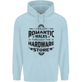 Romantic Walks Hardware Store Tradesman DIY Mens 80% Cotton Hoodie Light Blue