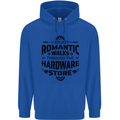 Romantic Walks Hardware Store Tradesman DIY Mens 80% Cotton Hoodie Royal Blue