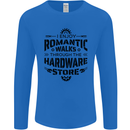 Romantic Walks Hardware Store Tradesman DIY Mens Long Sleeve T-Shirt Royal Blue