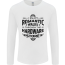 Romantic Walks Hardware Store Tradesman DIY Mens Long Sleeve T-Shirt White