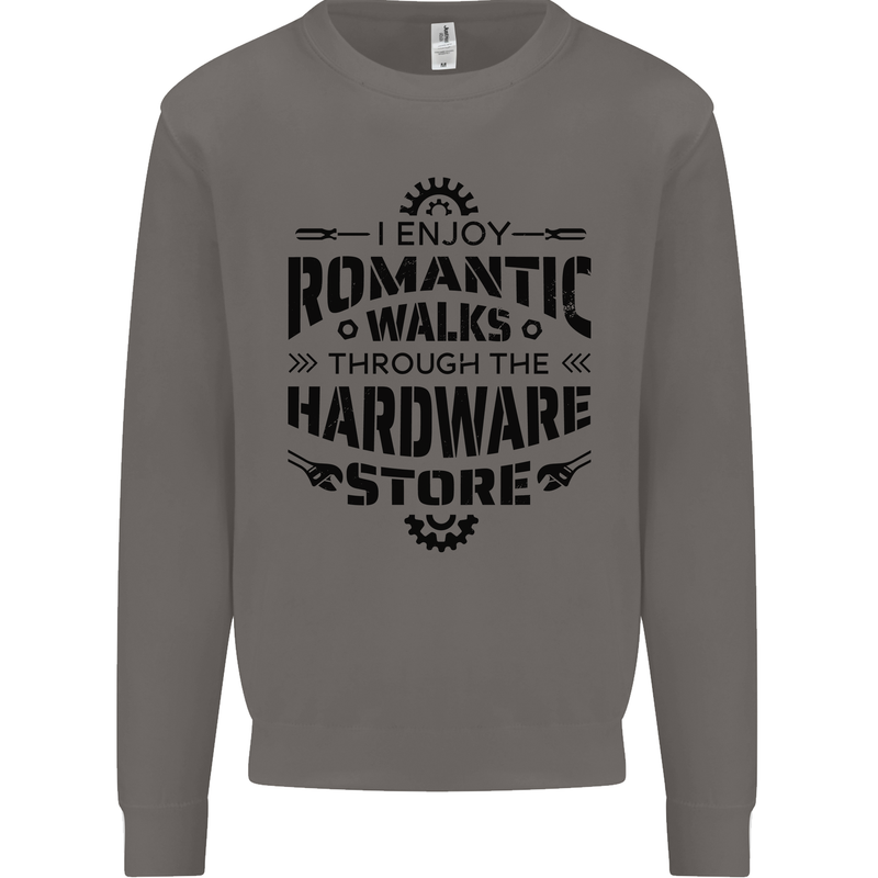 Romantic Walks Hardware Store Tradesman DIY Mens Sweatshirt Jumper Charcoal