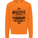 Romantic Walks Hardware Store Tradesman DIY Mens Sweatshirt Jumper Orange