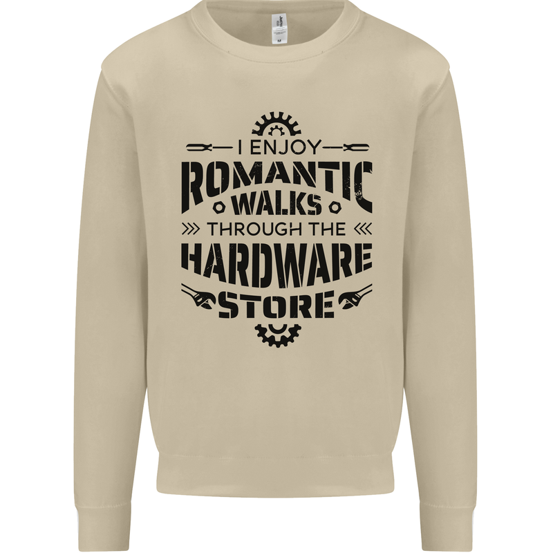 Romantic Walks Hardware Store Tradesman DIY Mens Sweatshirt Jumper Sand