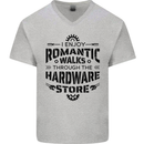 Romantic Walks Hardware Store Tradesman DIY Mens V-Neck Cotton T-Shirt Sports Grey