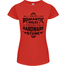 Romantic Walks Hardware Store Tradesman DIY Womens Petite Cut T-Shirt Red