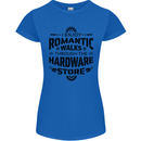 Romantic Walks Hardware Store Tradesman DIY Womens Petite Cut T-Shirt Royal Blue