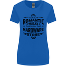 Romantic Walks Hardware Store Tradesman DIY Womens Wider Cut T-Shirt Royal Blue