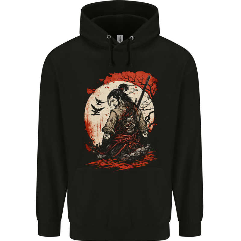 Ronins Disgrace Samurai Warrior Kenjutsu Mens 80% Cotton Hoodie Black
