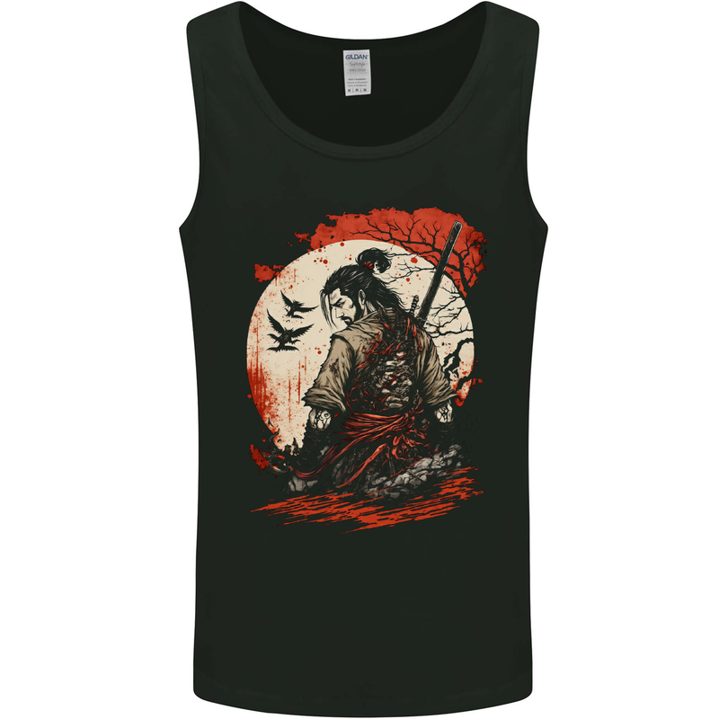 Ronins Disgrace Samurai Warrior Kenjutsu Mens Vest Tank Top Black