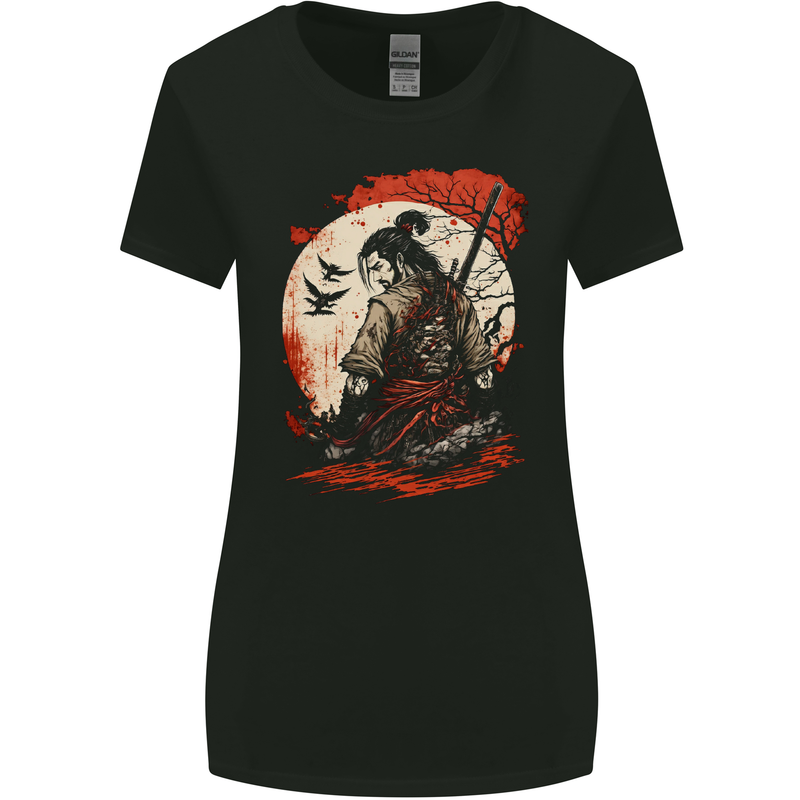 Ronins Disgrace Samurai Warrior Kenjutsu Womens Wider Cut T-Shirt Black