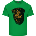 Rottweiller Head Dog Kids T-Shirt Childrens Irish Green