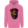 Rottweiller Head Dog Mens 80% Cotton Hoodie Azelea