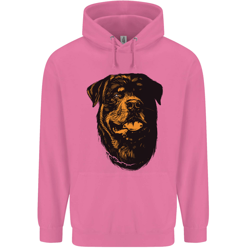 Rottweiller Head Dog Mens 80% Cotton Hoodie Azelea