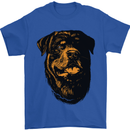 Rottweiller Head Dog Mens T-Shirt 100% Cotton Royal Blue