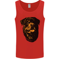 Rottweiller Head Dog Mens Vest Tank Top Red