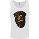 Rottweiller Head Dog Mens Vest Tank Top White
