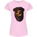 Rottweiller Head Dog Womens Petite Cut T-Shirt Light Pink