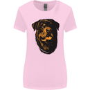 Rottweiller Head Dog Womens Wider Cut T-Shirt Light Pink