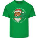 Rough Collie Dog Christmas Xmas Mens Cotton T-Shirt Tee Top Irish Green