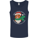 Rough Collie Dog Christmas Xmas Mens Vest Tank Top Navy Blue