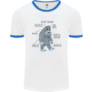 The Anatomy of Bigfoot Mens Ringer T-Shirt White/Royal Blue