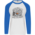 A Bored Accountant Mens L/S Baseball T-Shirt White/Royal Blue