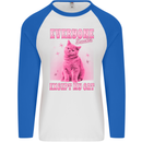 Everyone Sucks Except My Cat Mens L/S Baseball T-Shirt White/Royal Blue