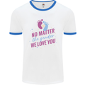 No Matter the Gender New Baby Pregnancy Pregnant Mens Ringer T-Shirt White/Royal Blue