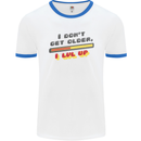 I Don't Get Older Funny Gaming Gamer Birthday Mens Ringer T-Shirt White/Royal Blue