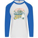 Ghosting Sport Funny Anti Valentines Day Mens L/S Baseball T-Shirt White/Royal Blue