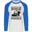 To Those Who Ride a Motorbike Biker Mens L/S Baseball T-Shirt White/Royal Blue