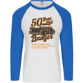 50 Year Old Banger Birthday 50th Year Old Mens L/S Baseball T-Shirt White/Royal Blue