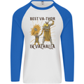Best Va Thor in Valhalla Viking Fathers Day Mens L/S Baseball T-Shirt White/Royal Blue