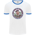 King Airborne Mens Ringer T-Shirt White/Royal Blue
