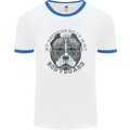 My American Bully is My Bodyguard Dog Mens Ringer T-Shirt White/Royal Blue