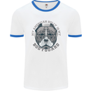 My American Bully is My Bodyguard Dog Mens Ringer T-Shirt White/Royal Blue