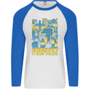 Pharmacist Chemist Design Mens L/S Baseball T-Shirt White/Royal Blue