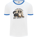 Life Isnt Perfect But My Dog is Mens Ringer T-Shirt White/Royal Blue