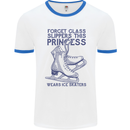 This Princess Wears Ice Skates Skater Mens Ringer T-Shirt White/Royal Blue